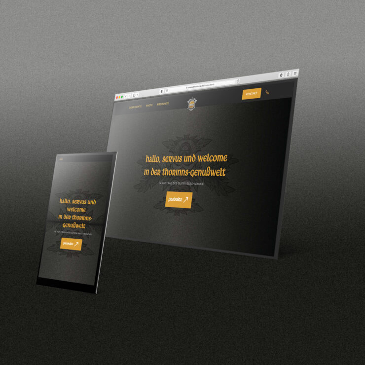 Webdesign für Thorinns. Der Met aus dem Inntal
