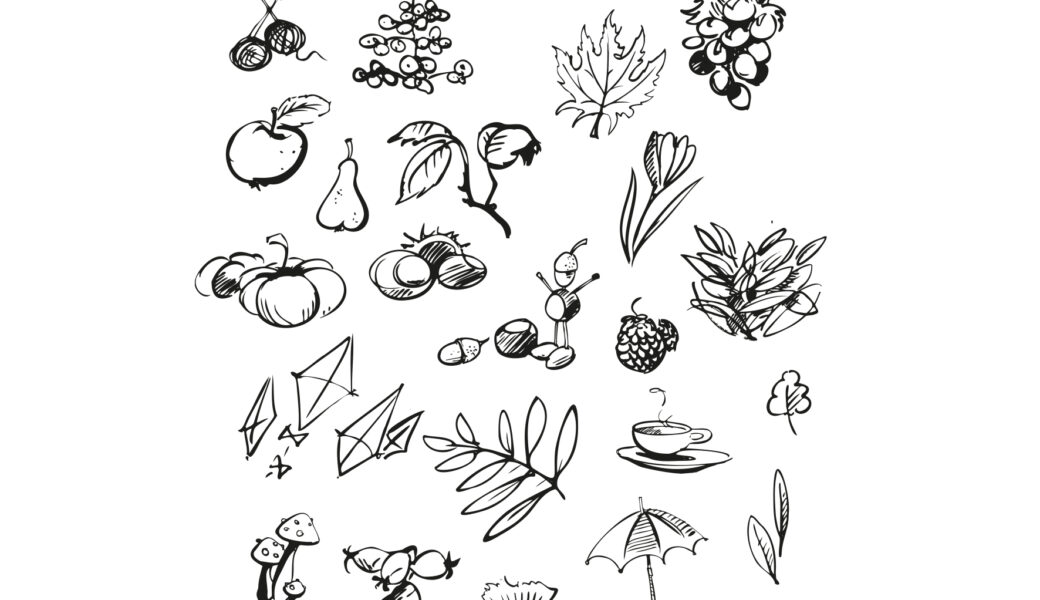 Herbstillus für die Gemeindezeitung