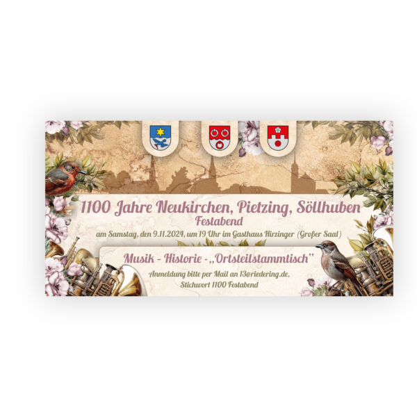 Bauzaunbanner für die Gemeinde Riedering