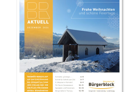 Titelseite Broschüre Bürgerblock
