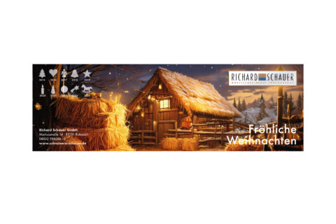 Eine Weihnachtskarten-Illustration