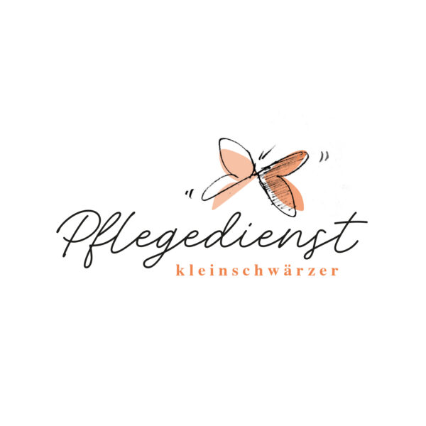 Lockeres Logodesign für die Pflege