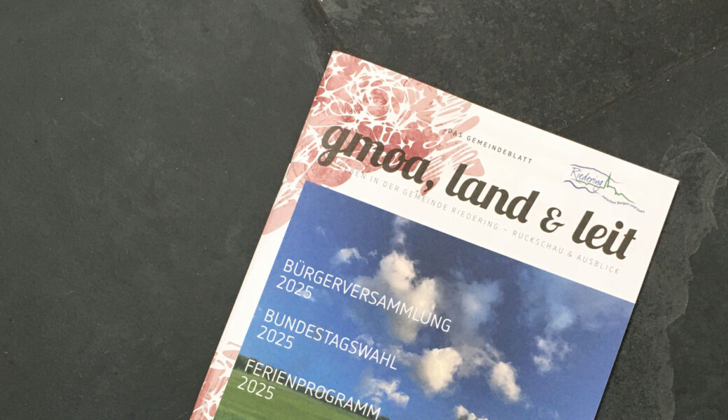 Die Gemeindezeitung Riedering