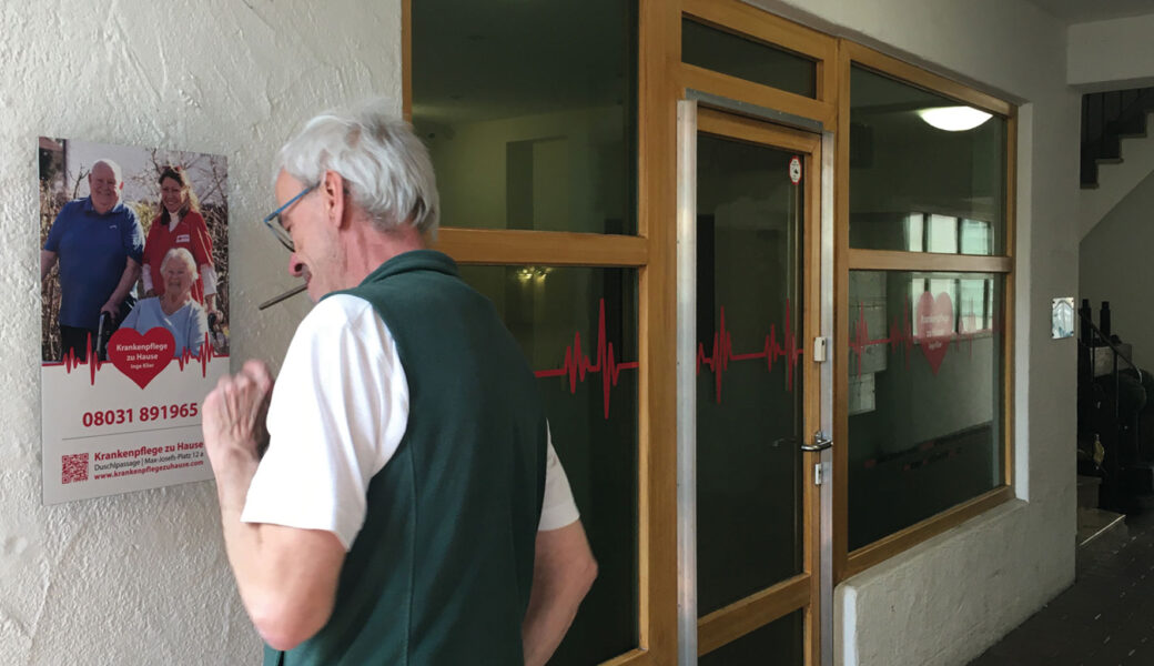 Krankenpflege zu Hause Inge Klier - Aussenwerbung