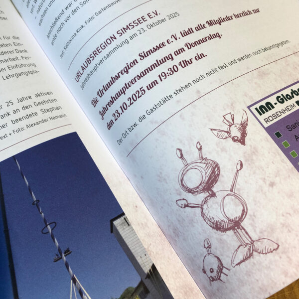 ein Ausschnitt aus der Gemeindezeitung Riedering