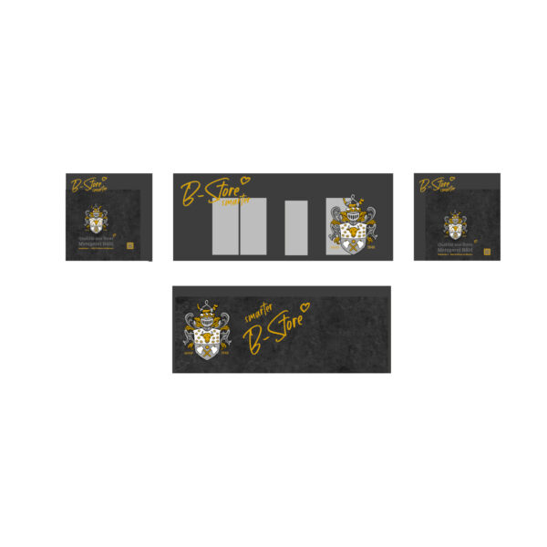 Grafik für einen Verkaufscontainer